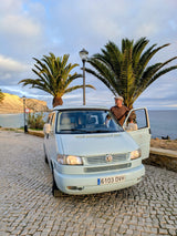 Rent a Volkswagen T4 Camper van from Faro for Your van trip in Algarve Portugal