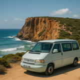 Rent a Volkswagen T4 Camper van from Faro for Your van trip in Algarve Portugal