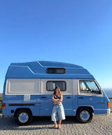 Alugue uma Camper Van Mercedes MB 100 em Faro para a sua viagem de carrinha na costa do Algarve, Portugal