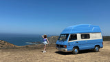Rent a Camper Van mercedes MB 100 from Faro for Your van trip in Algarve coast Portugal