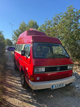 Rent a campervan classic (4 pax) VOLKSWAGEN T3 from Faro for Your van and surf trip in Algarve coast Portugal