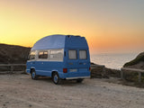 Rent a Camper Van mercedes MB 100 from Faro for Your van trip in Algarve coast Portugal
