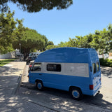 Rent a Camper Van mercedes MB 100 from Faro for Your van trip in Algarve coast Portugal
