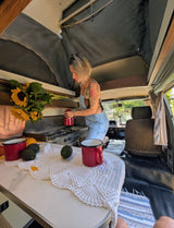 Rent a campervan Toyota Hiace Camper (4 pax) from Faro for Your van trip in Algarve coast Portugal