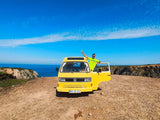 Rent a Camper van Volkswagen t3 Auto sleeper from Faro for Your van trip in Algarve coast Portugal