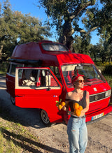 Rent a campervan classic (4 pax) VOLKSWAGEN T3 from Faro for Your van and surf trip in Algarve coast Portugal