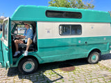 Rent a icône Campervan Volkswagen LT31 Faro Algarve (4pax) for a road surf trip from Faro for Your van trip in Algarve coast Portugal
