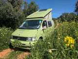 Rent a Automatic campervan mercedes (3 pax) Vito guacamole from Faro for Your van trip in Algarve coast Portugal