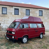 Rent a Campervan, Classic Combi Volkswagen T3 from Faro for Your van and surf trip in Algarve coast Portugal