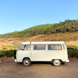 Coming soon to Rent a  Classic Combi VW T2 from Faro for Your van and surf trip in Algarve coast Portugal