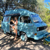Rent a Campervan Classic Combi (2pax) Volkswagen T3  westfalia from Faro for Your van and surf trip in Algarve coast Portugal