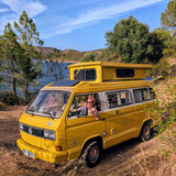 Rent a Camper van Volkswagen t3 Auto sleeper from Faro for Your van trip in Algarve coast Portugal