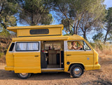 Rent a Camper van Volkswagen t3 Auto sleeper from Faro for Your van trip in Algarve coast Portugal