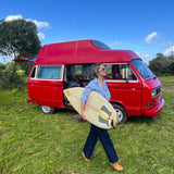 Rent a campervan classic (4 pax) VOLKSWAGEN T3 from Faro for Your van and surf trip in Algarve coast Portugal