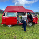 Rent a campervan classic (4 pax) VOLKSWAGEN T3 from Faro for Your van and surf trip in Algarve coast Portugal
