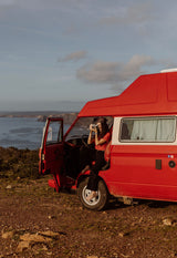 Rent a campervan classic (4 pax) VOLKSWAGEN T3 from Faro for Your van and surf trip in Algarve coast Portugal