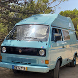 Rent a Blue Classics' s Campervan for your Road trip in Portimao - Algarve - Portugal for a Van life experience with a VOLKSWAGEN T3 CAMPERVAN