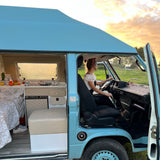 Rent a Campervan Classic Combi (2pax) Volkswagen T3  westfalia from Faro for Your van and surf trip in Algarve coast Portugal