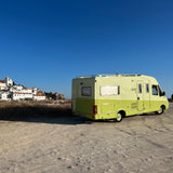 Rent a Campervan a Classic Mercedes Autostar (4pax) from Faro for Your van and surf trip in Algarve coast Portugal