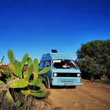 Rent a Blue Classics' s Campervan for your Road trip in Portimao - Algarve - Portugal for a Van life experience with a VOLKSWAGEN T3 CAMPERVAN