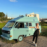 Rent a Blue Classics' s Campervan for your Road trip in Portimao - Algarve - Portugal for a Van life experience with a VOLKSWAGEN T3 CAMPERVAN