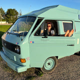 Rent a Blue Classics' s Campervan for your Road trip in Portimao - Algarve - Portugal for a Van life experience with a VOLKSWAGEN T3 CAMPERVAN