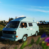 Rent a Blue Classics' s Campervan for your Road trip in Portimao - Algarve - Portugal for a Van life experience with a VOLKSWAGEN T3 CAMPERVAN