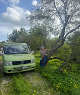 Rent a campervan  mercedes Vito guacamole from Faro for Your van trip in Algarve coast Portugal
