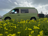 Rent a campervan  mercedes Vito guacamole from Faro for Your van trip in Algarve coast Portugal