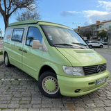 Rent a campervan  mercedes Vito guacamole from Faro for Your van trip in Algarve coast Portugal
