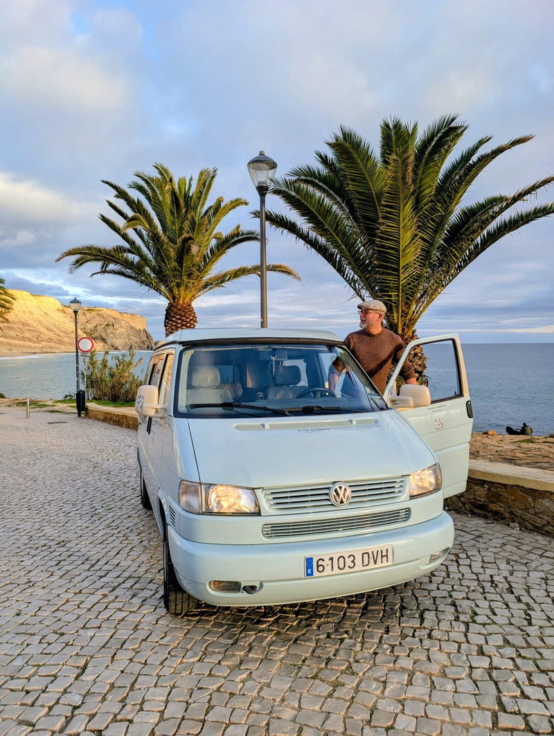 Rent a Volkswagen T4 Camper van from Faro for Your van trip in Algarve Portugal