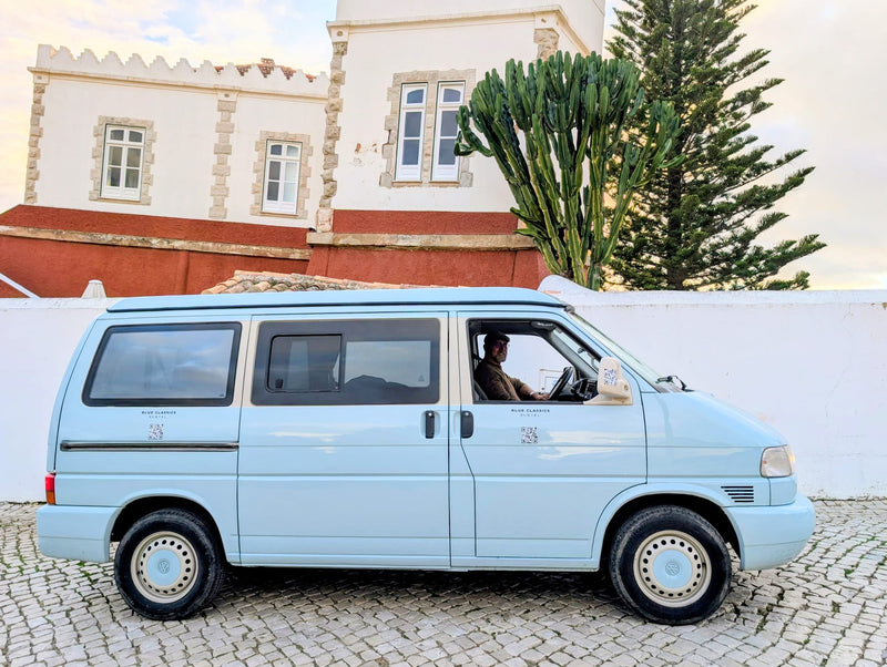 Rent a Volkswagen T4 Camper van from Faro for Your van trip in Algarve Portugal