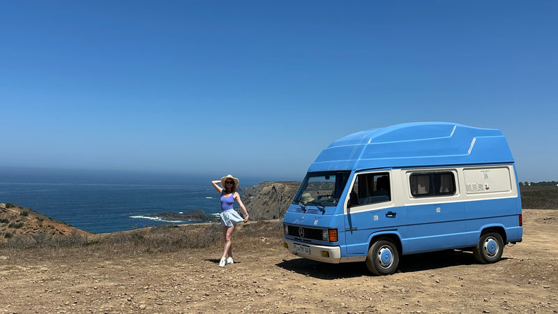 Rent a Camper Van mercedes MB 100 in the Algarve coast