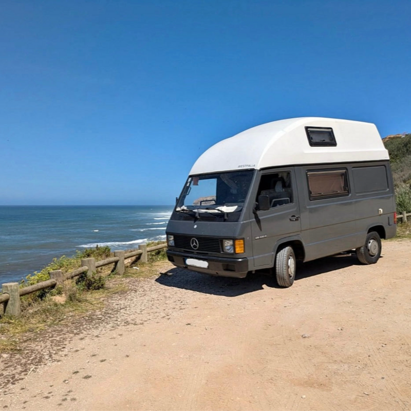Rent a Camper Van mercedes MB 100 in the Algarve coast