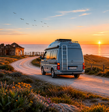 Rent a campervan  Toyota Hiace Camper (4 pax)  from Faro for Your van trip in Algarve coast Portugal (Copie)