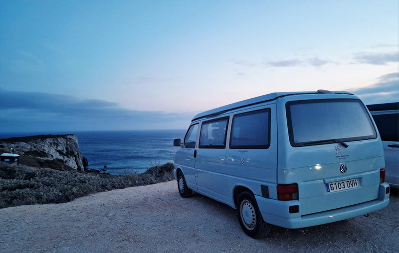 Rent a Volkswagen T4 Camper van from Faro for Your van trip in Algarve Portugal