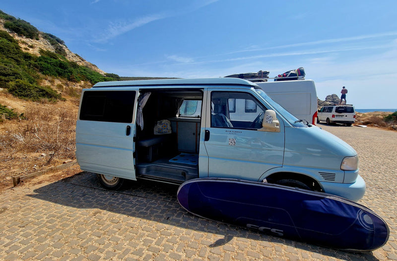 Rent a Volkswagen T4 Camper van from Faro for Your van trip in Algarve Portugal