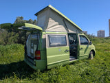 Rent a Automatic campervan  mercedes (3 pax) Vito guacamole from Faro for Your van trip in Algarve coast Portugal