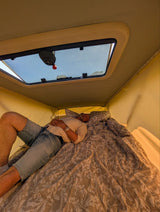 Rent a Automatic campervan  mercedes (3 pax) Vito guacamole from Faro for Your van trip in Algarve coast Portugal