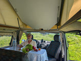 Rent a Automatic campervan  mercedes (3 pax) Vito guacamole from Faro for Your van trip in Algarve coast Portugal
