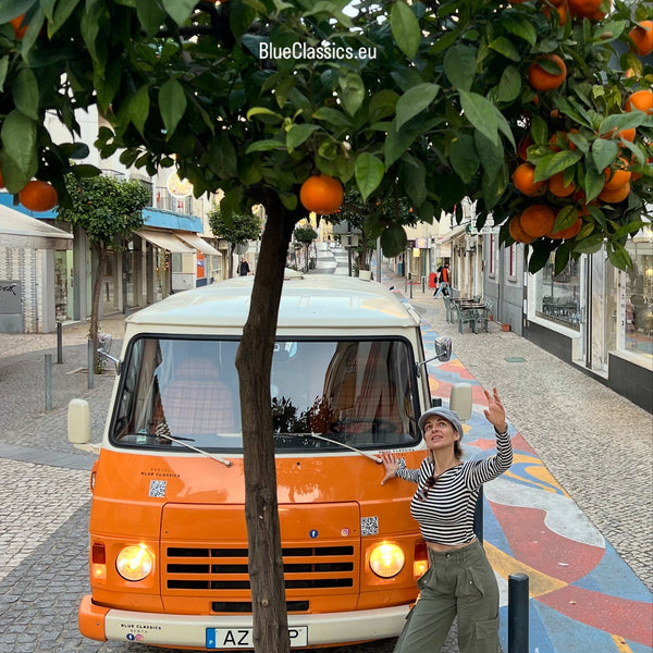 Rent a Campervan, Classic Combi Peugeot J9 (2pax) for a road surf trip in Algarve Portugal