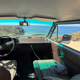 Rent a campervan classic (4 pax) VOLKSWAGEN T3 from Faro for Your van and surf trip in Algarve coast Portugal