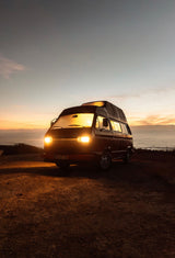 Rent a campervan classic (4 pax) VOLKSWAGEN T3 from Faro for Your van and surf trip in Algarve coast Portugal