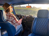 Rent a Campervan Classic Combi (4pax) Volkswagen T3  Azul, from Faro for Your van and surf trip in Algarve coast Portugal