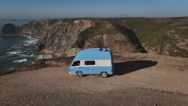 Rent a Camper Van mercedes MB 100 in the Algarve coast