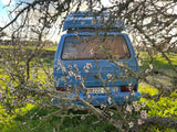 Rent a Campervan Classic Combi (4pax) Volkswagen T3  Azul, from Faro for Your van and surf trip in Algarve coast Portugal