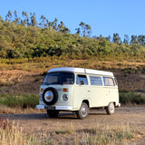 Coming soon to Rent a  Classic Combi VW T2 from Faro for Your van and surf trip in Algarve coast Portugal